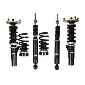 BLOX Racing Plus Series Pro Fully Adjustable Coilovers; 17+ Honda Civic Hatchback 52mm 8/8 Springs