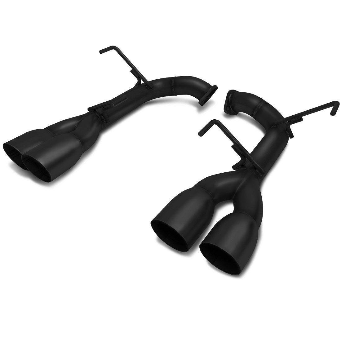 BLOX Racing 2015-2021 WRX/STi - Muffler Delete Single wall, Black pipe and tips