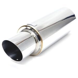 BLOX Racing 63.5mm N1 Muffler, with Angled Tip